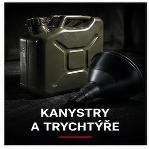 Kanystry a trychtýře