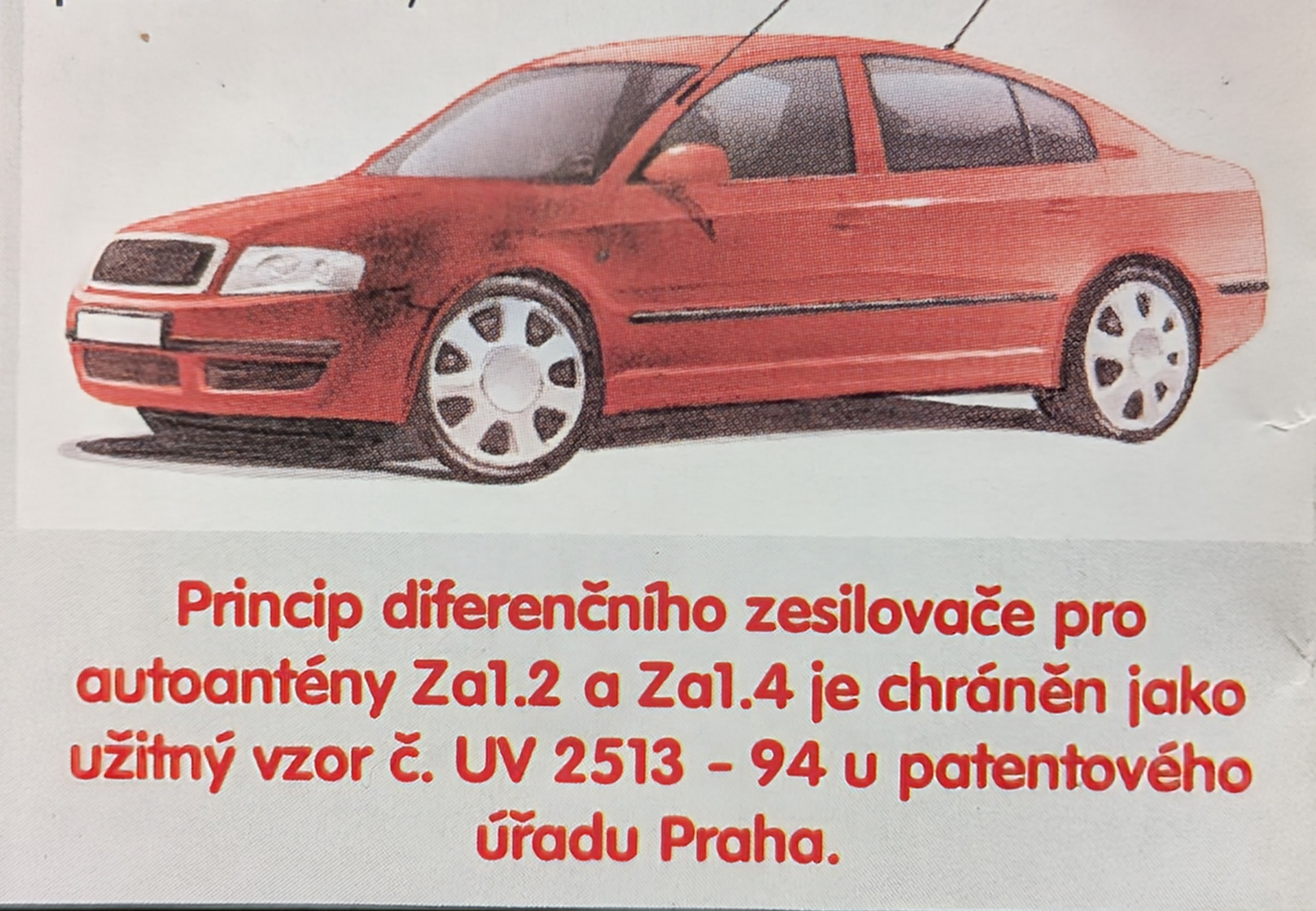 Vysoce kvalitní anténní zesilovač pro anténu na autorádio