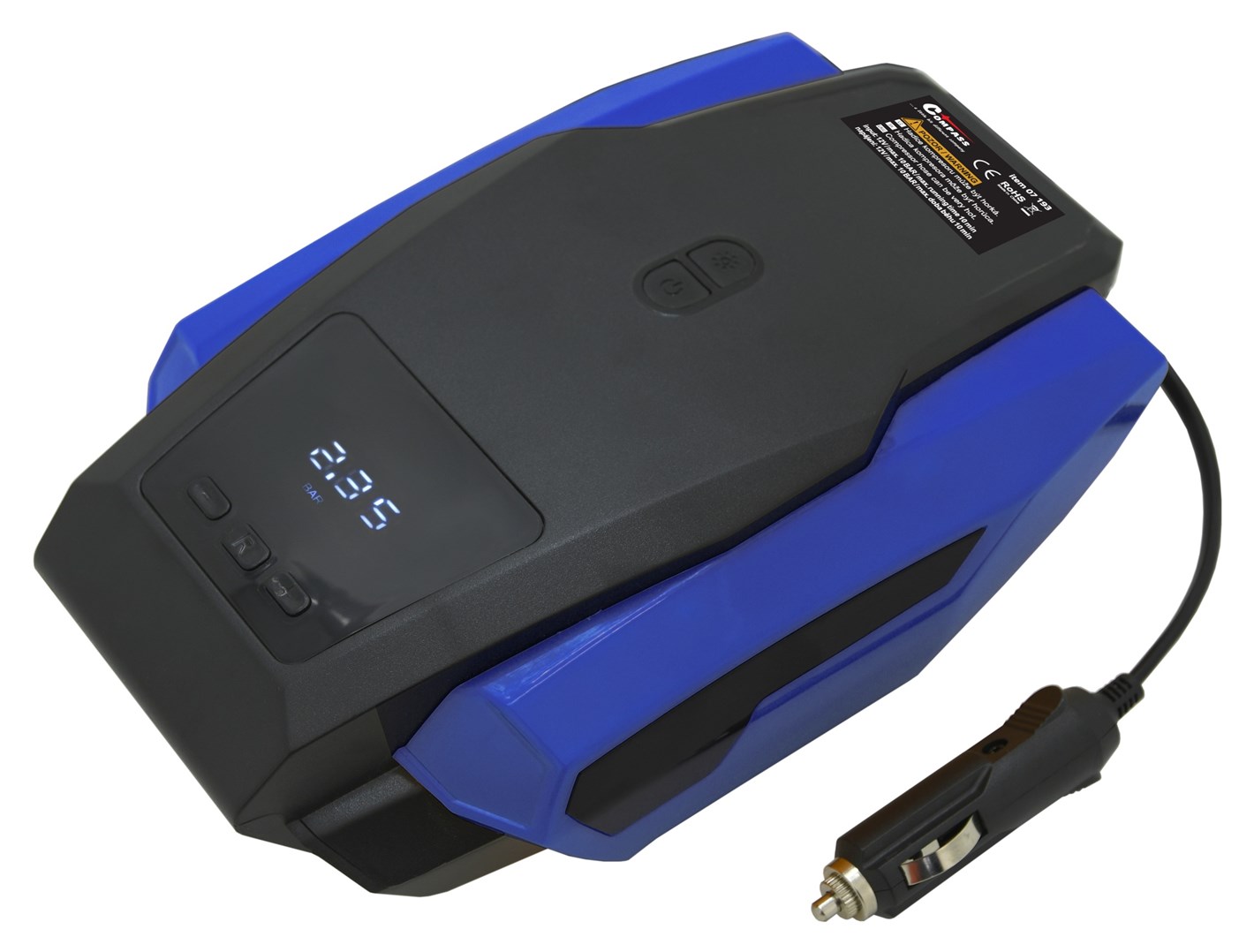 Vysoce výkonný kompresor s Auto-stop na 12V do auta digitální