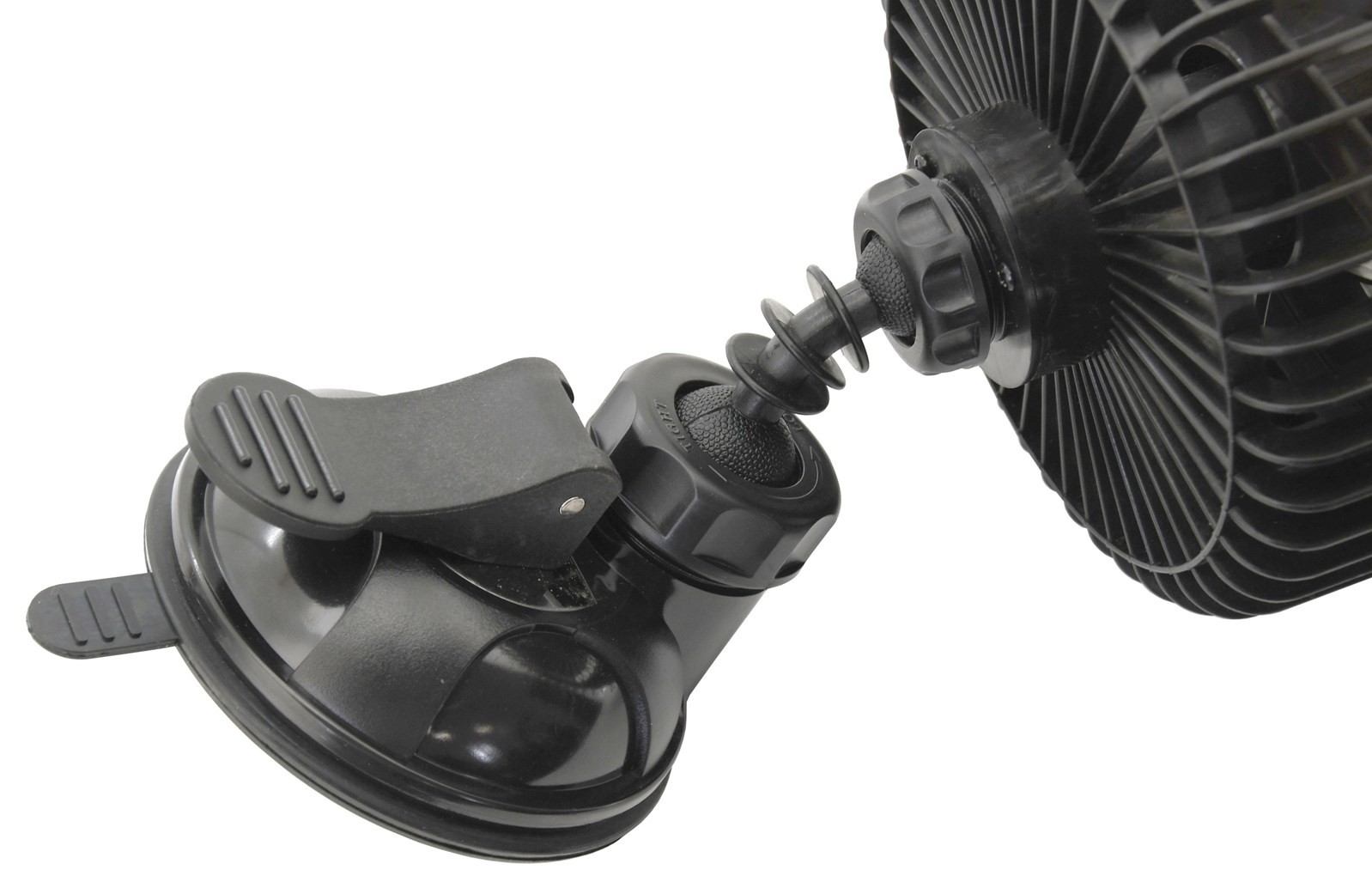 Ventilátor do auta průměř 15cm 12V na přísavku s ionizátorem
