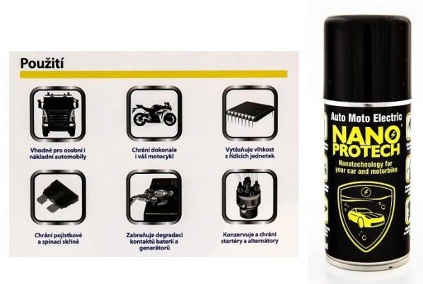 Nano ochrana auto moto elektroniky sprej proti vodě