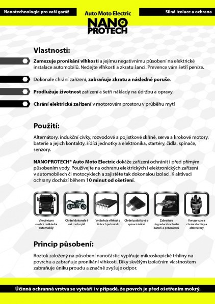 Nano ochrana auto moto elektroniky sprej proti vodě
