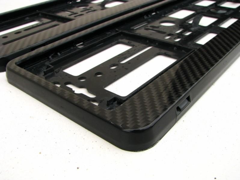 Podložka pod SPZ, rámeček pro SPZ černý carbon 1ks