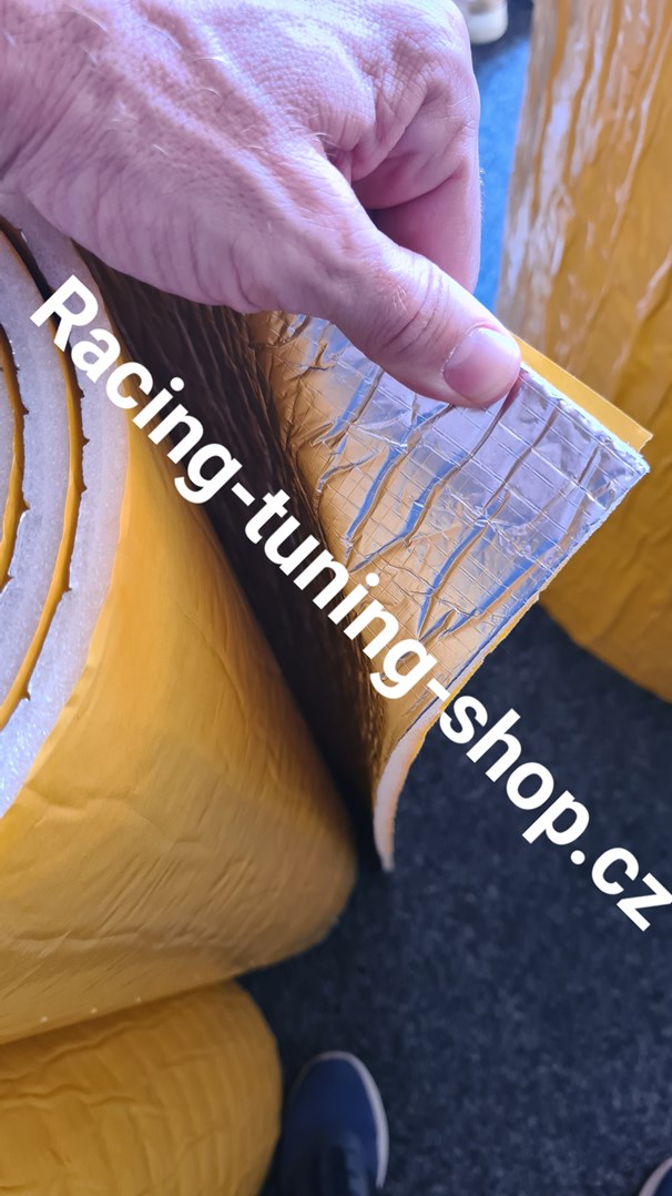 Protihluková a tepelná izolace samolepicí s ALU fólií 100x100cm x 10mm