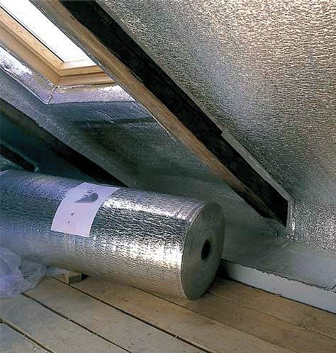 Protihluková a tepelná izolace samolepicí s ALU fólií 100x100cm 2mm