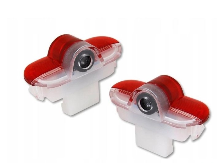 Svítící LED logo projektor VW ze dveří na silnici, sada 2ks