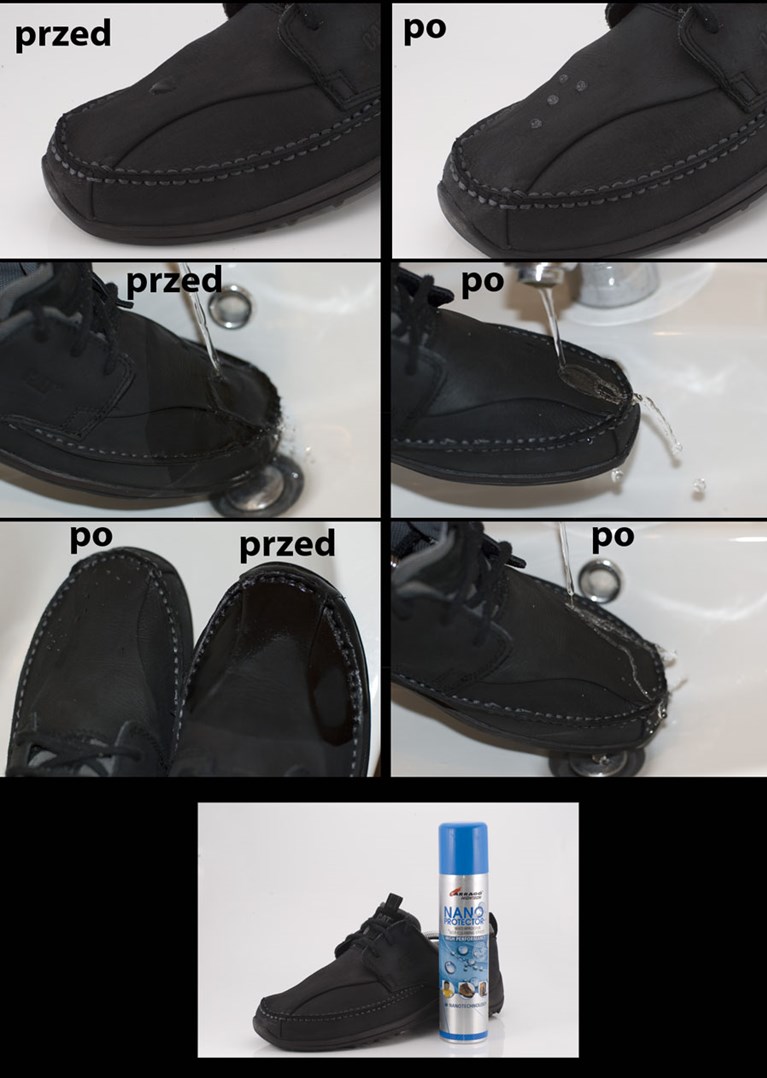 Nano sprej ochrana textilu a kůže před vodou impregnace 250ml