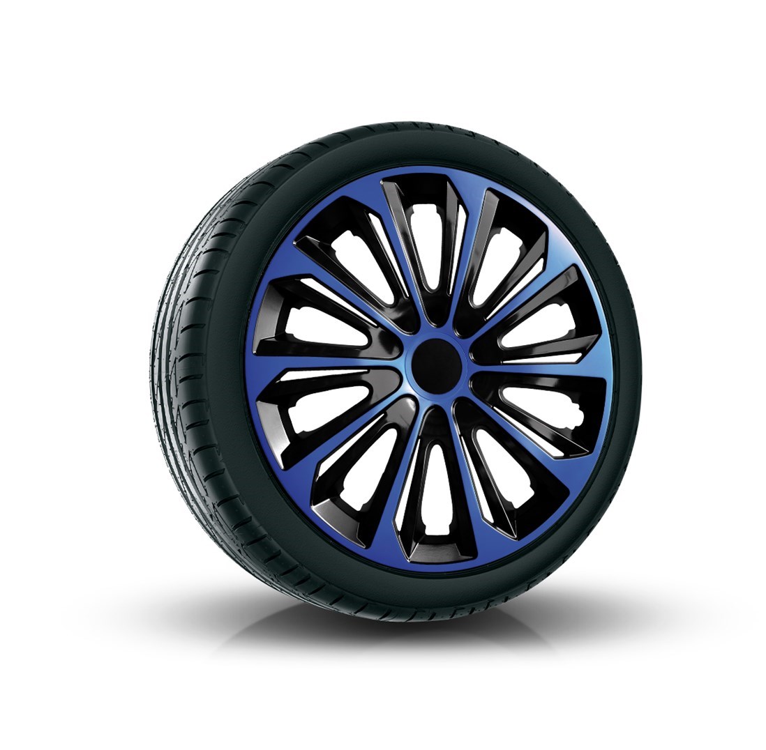 Poklice na kola - kryty kola stronge Blue/Black 14"
