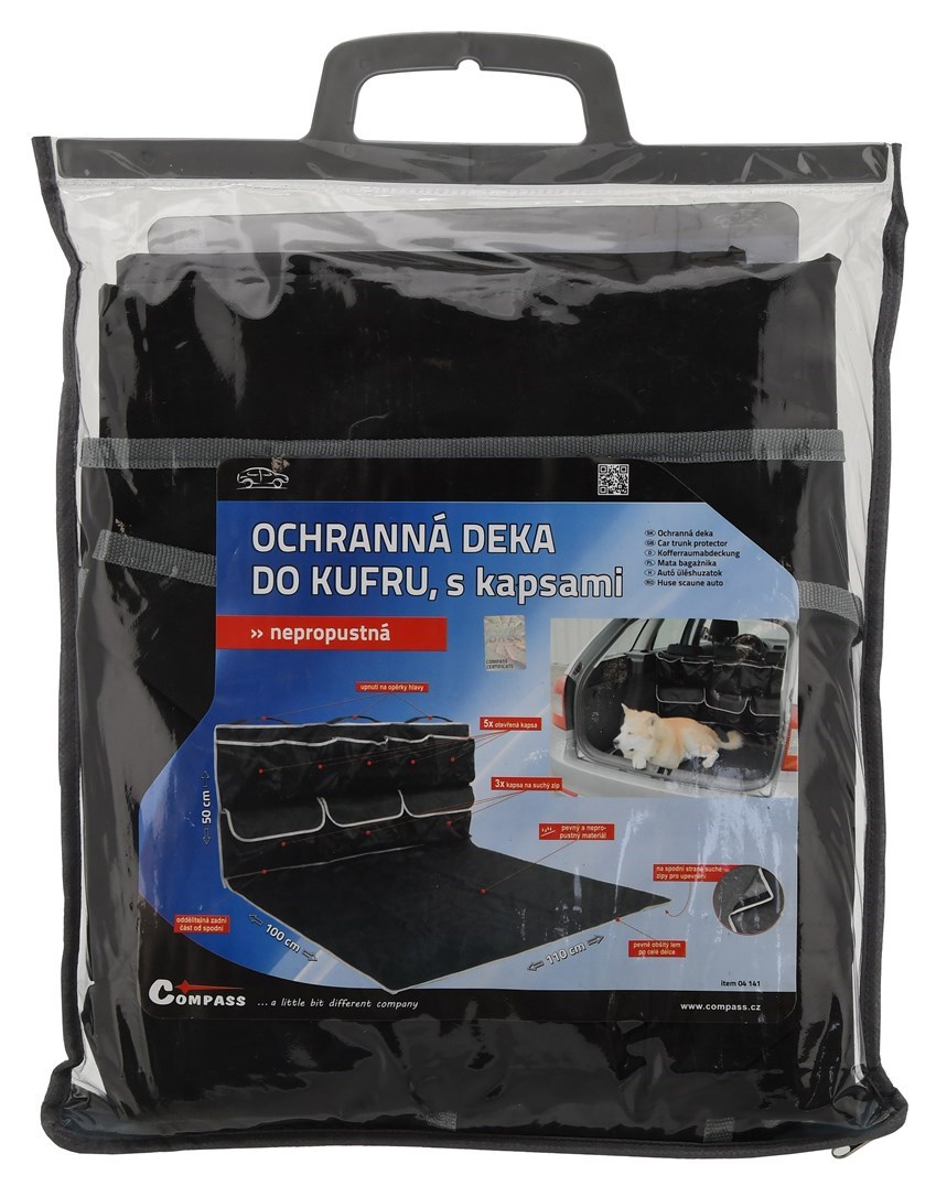 Deka ochranná do kufru s kapsami, 04141