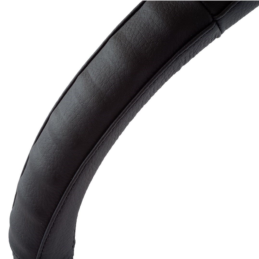 Potah volantu 37-39 cm z pravé kůže černý, 01765