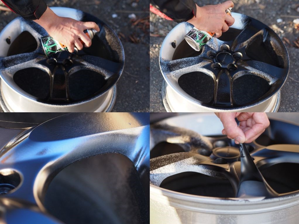 FOLIATEC stříkaná fólie ve spreji na kola černá lesklá 400ml