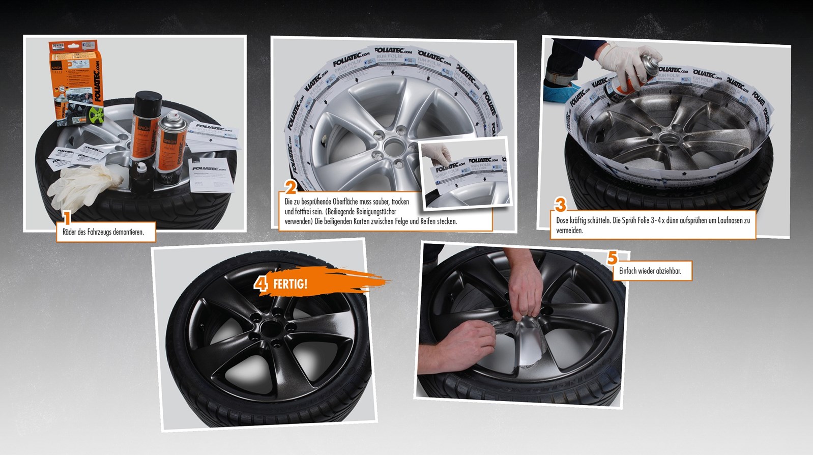 Foliatec stříkaná fólie ve spreji oranžová lesklá 400ml