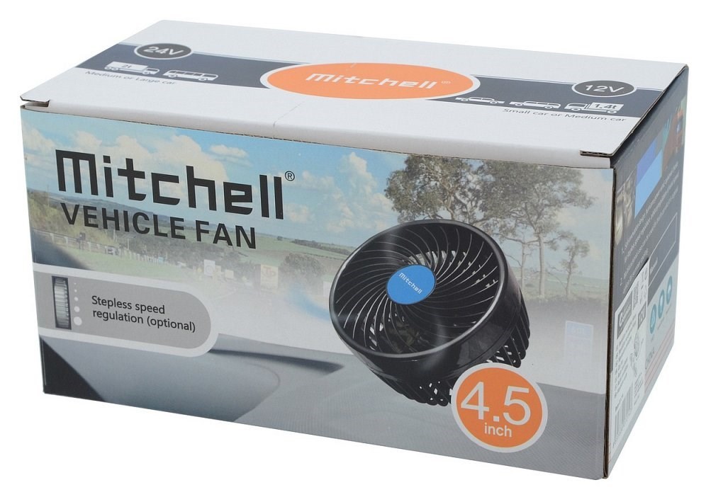 Ventilátor značkový do auta na 12V na přísavku