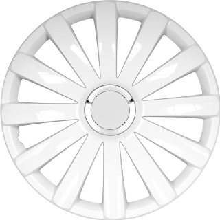 Poklice na kola sada SPYDER PRO bílé 15"