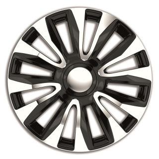 Poklice 16" AVALONe SILVER BLACK kryty kol sada 4 kusy