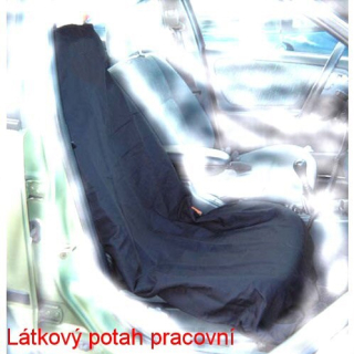 Pracovní autopotahy černý šusťák na sedačku pratelné SADA 2ks