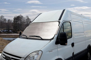 Sluneční alu clona na sklo auta i proti námraze 200x100cm