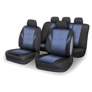Autopotahy modro-černé do celého auta i pro airbag