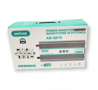 Měnič napětí do auta z 12V na 220V 5000W kovový