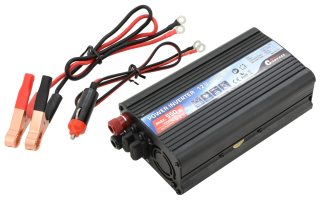 Měnič napětí do auta z 12V na 220V 2000W kovový + USB