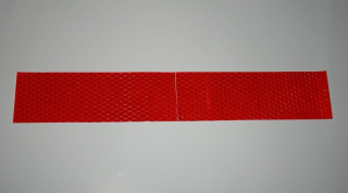 Červená odrazka na auto samolepící ultraslim 3D fólie 5cm x 45cm