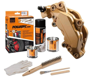 FOLIATEC dvousložková barva na brzdy zlatá (Prestige gold metallic)