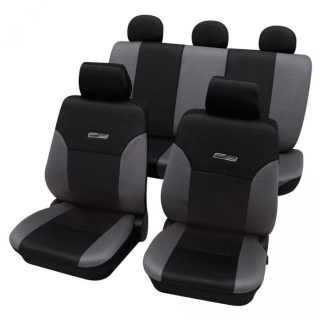 Autopotahy na celé auto univerzální černo-šedé imitace kůže