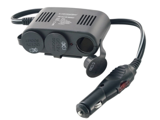 Roztrojka do auta 12V kabel 1m, pojistka 10A