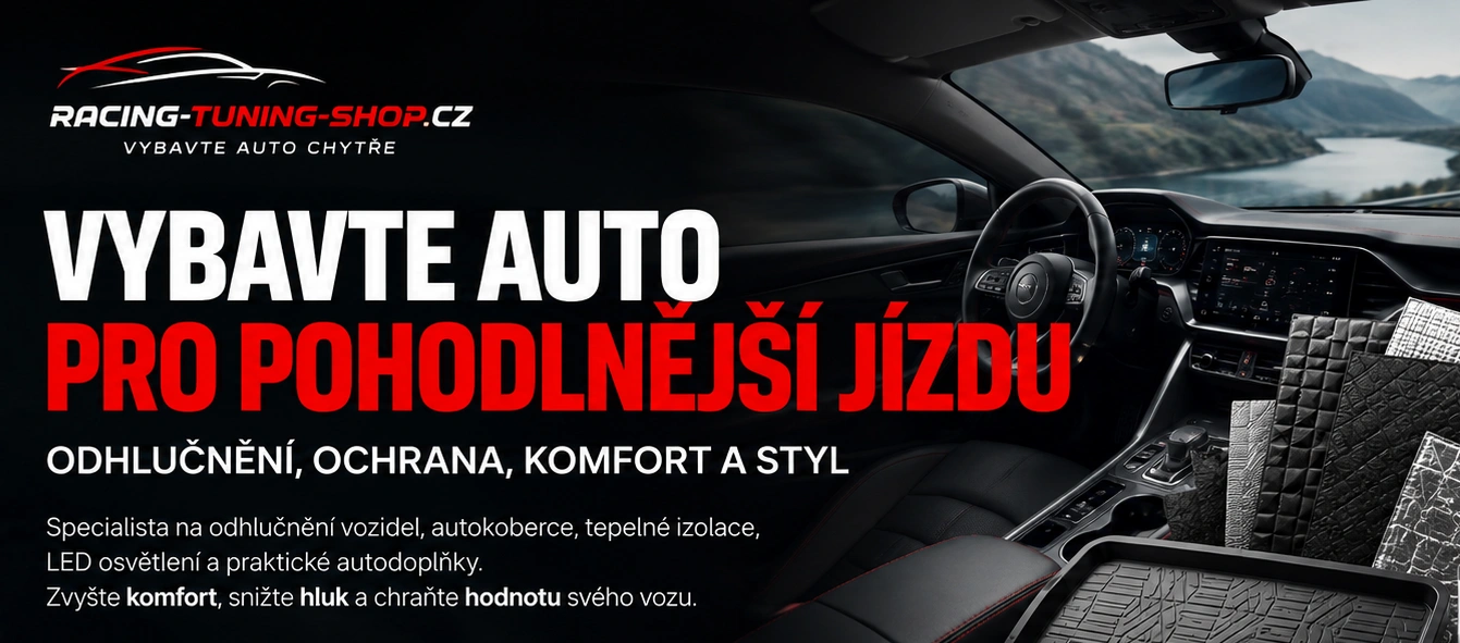 Tiché auto bez rezonancí a hluku z cesty odhlučnění interieru auta