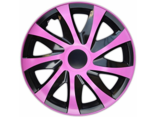 Poklice na Kola - kryty kol růžové 15" PINK - sada 4 kusy