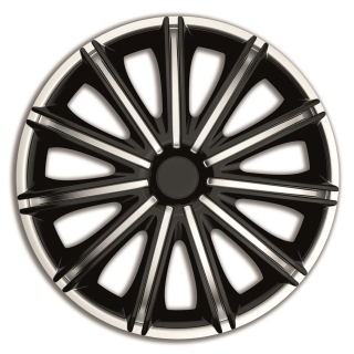 Poklice na kola Poklice 16" NERO SILVER/BLACK