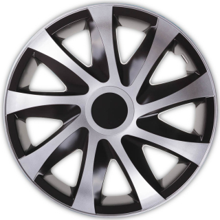 Poklice na kola - kryty kola Drago Black/Silver 16"